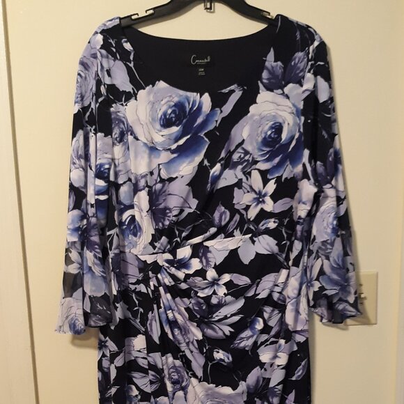 NWOT Connected Apparel Plus Knee Lenght Dress Size 20W - Picture 1 of 6